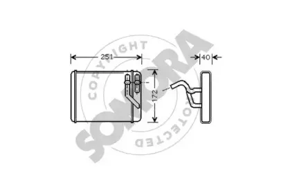 Теплообменник, отопление салона SOMORA купить