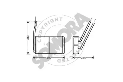 Теплообменник, отопление салона SOMORA купить