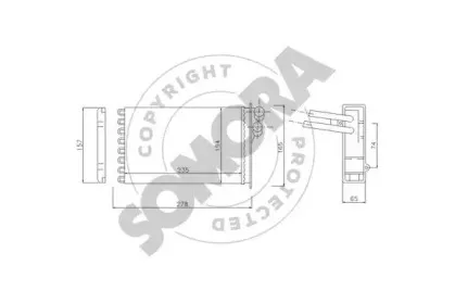 Теплообменник, отопление салона SOMORA купить
