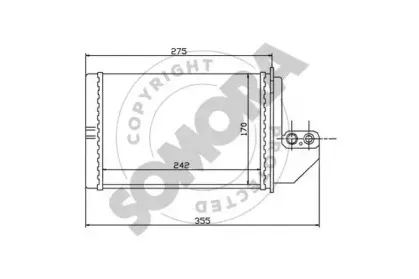 Теплообменник, отопление салона SOMORA купить
