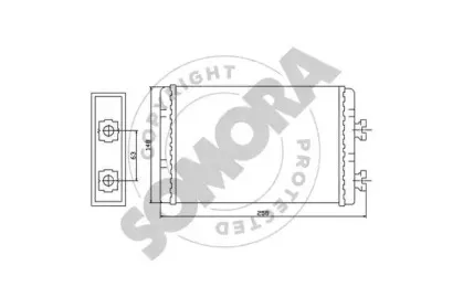 Теплообменник, отопление салона SOMORA купить
