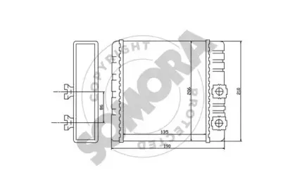 Теплообменник, отопление салона SOMORA купить