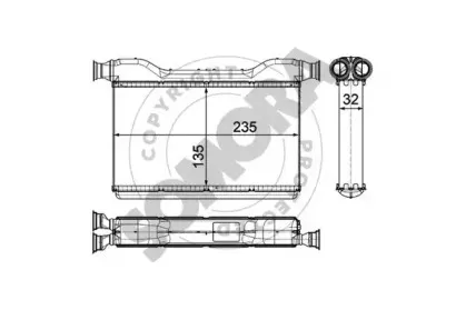Теплообменник, отопление салона SOMORA купить
