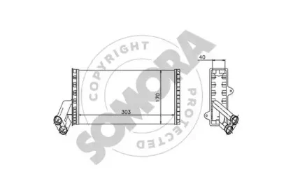 Теплообменник, отопление салона SOMORA купить