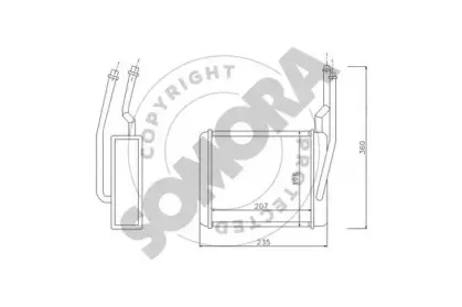 Теплообменник, отопление салона SOMORA купить