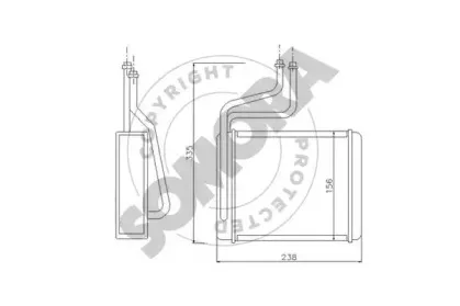 Теплообменник, отопление салона SOMORA купить