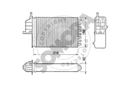 Теплообменник, отопление салона SOMORA купить