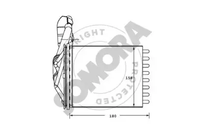 Теплообменник, отопление салона SOMORA купить