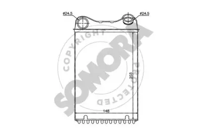 Теплообменник, отопление салона SOMORA купить