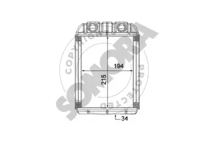 Теплообменник, отопление салона SOMORA купить