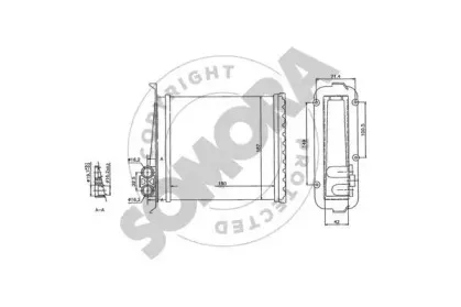 Теплообменник, отопление салона SOMORA купить