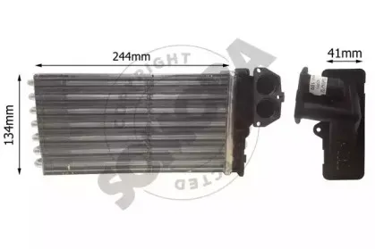 Теплообменник, отопление салона SOMORA купить