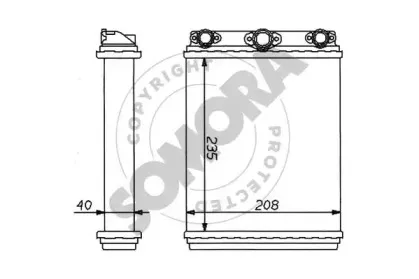 Теплообменник, отопление салона SOMORA купить