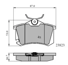 Комплект тормозных колодок, дисковый тормоз NATIONAL купить