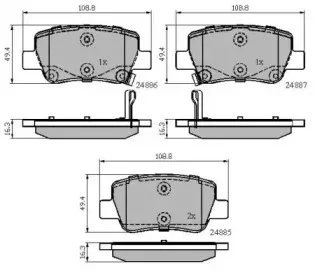 Комплект тормозных колодок, дисковый тормоз NATIONAL купить