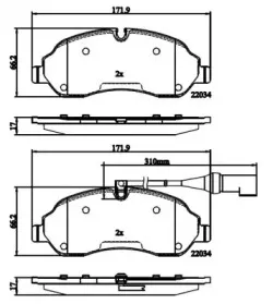 Комплект тормозных колодок, дисковый тормоз NATIONAL купить