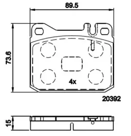 Комплект тормозных колодок, дисковый тормоз NATIONAL купить