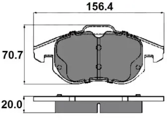 Комплект тормозных колодок, дисковый тормоз NATIONAL купить