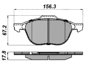 Комплект тормозных колодок, дисковый тормоз NATIONAL купить