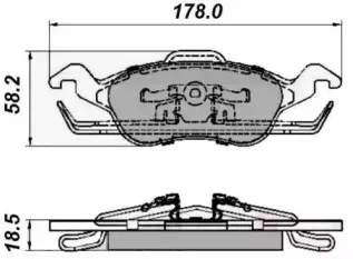 Комплект тормозных колодок, дисковый тормоз NATIONAL купить