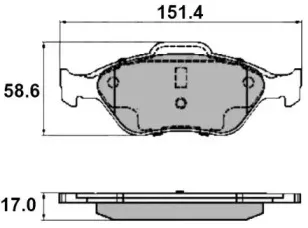 Комплект тормозных колодок, дисковый тормоз NATIONAL купить