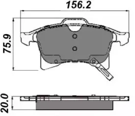 Комплект тормозных колодок, дисковый тормоз NATIONAL купить