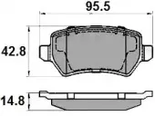 Комплект тормозных колодок, дисковый тормоз NATIONAL купить
