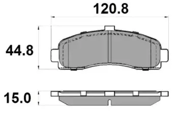 Комплект тормозных колодок, дисковый тормоз NATIONAL купить