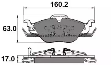 Комплект тормозных колодок, дисковый тормоз NATIONAL купить