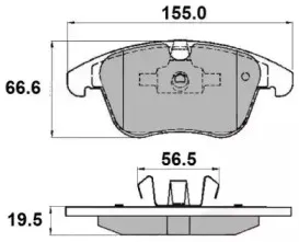 Комплект тормозных колодок, дисковый тормоз NATIONAL купить