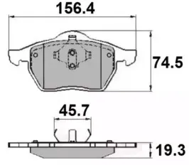 Комплект тормозных колодок, дисковый тормоз NATIONAL купить