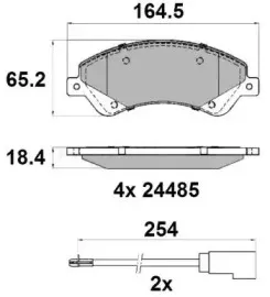 Комплект тормозных колодок, дисковый тормоз NATIONAL купить