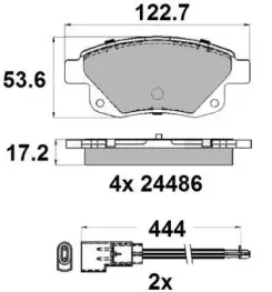 Комплект тормозных колодок, дисковый тормоз NATIONAL купить
