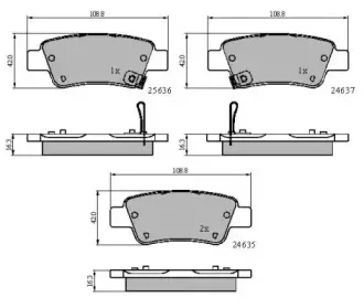 Комплект тормозных колодок, дисковый тормоз NATIONAL купить