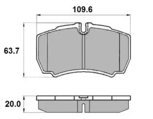 Комплект тормозных колодок, дисковый тормоз NATIONAL купить