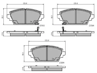 Комплект тормозных колодок, дисковый тормоз NATIONAL купить