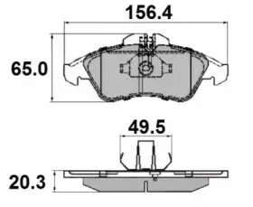 Комплект тормозных колодок, дисковый тормоз NATIONAL купить