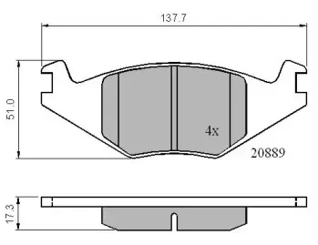 Комплект тормозных колодок, дисковый тормоз NATIONAL купить