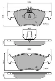 Комплект тормозных колодок, дисковый тормоз NATIONAL купить