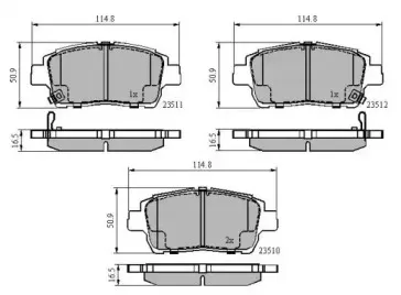 Комплект тормозных колодок, дисковый тормоз NATIONAL купить
