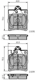 Комплект тормозных колодок, дисковый тормоз NATIONAL купить