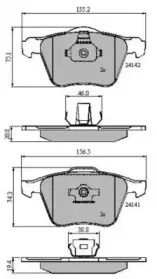 Комплект тормозных колодок, дисковый тормоз NATIONAL купить