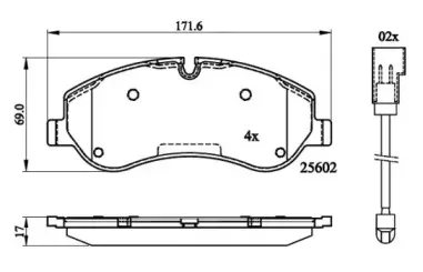 Комплект тормозных колодок, дисковый тормоз NATIONAL купить