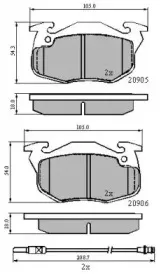 Комплект тормозных колодок, дисковый тормоз NATIONAL купить