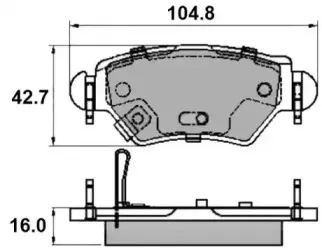 Комплект тормозных колодок, дисковый тормоз NATIONAL купить