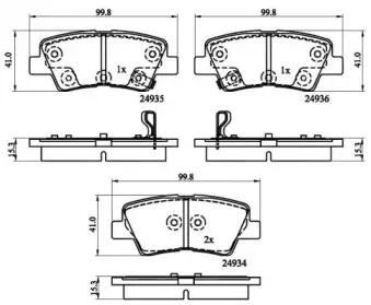 Комплект тормозных колодок, дисковый тормоз NATIONAL купить