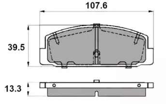 Комплект тормозных колодок, дисковый тормоз NATIONAL купить