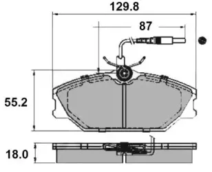 Комплект тормозных колодок, дисковый тормоз NATIONAL купить