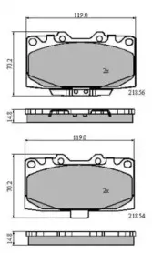 Комплект тормозных колодок, дисковый тормоз NATIONAL купить