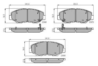 Комплект тормозных колодок, дисковый тормоз NATIONAL купить